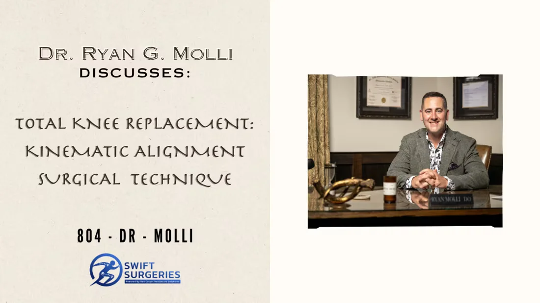 Total Knee Replacement: Kinematic Alignment Surgical Technique (performed by Dr. Ryan G. Molli)